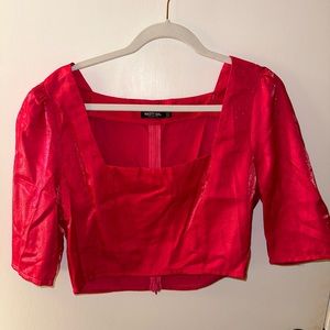 Nasty Gal size 8 pink shirt